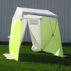 Pop N Work FX101023 Two Door Pop Up Tent w/ X Frame, 10'x10